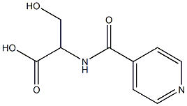 3-hydroxy-2-(isonicotinoylamino)propanoic acid|