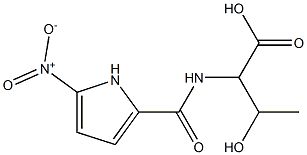 3-hydroxy-2-[(5-nitro-1H-pyrrol-2-yl)formamido]butanoic acid Structure