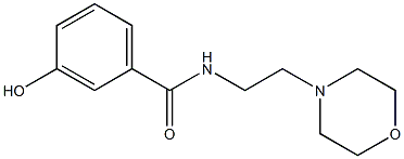 3-hydroxy-N-[2-(morpholin-4-yl)ethyl]benzamide Structure