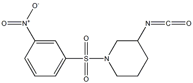 3-isocyanato-1-[(3-nitrobenzene)sulfonyl]piperidine