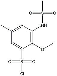  3-methanesulfonamido-2-methoxy-5-methylbenzene-1-sulfonyl chloride