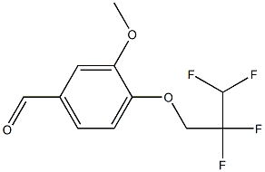 3-methoxy-4-(2,2,3,3-tetrafluoropropoxy)benzaldehyde Structure