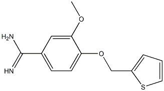 3-methoxy-4-(thien-2-ylmethoxy)benzenecarboximidamide Structure