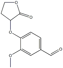 3-methoxy-4-[(2-oxooxolan-3-yl)oxy]benzaldehyde Structure