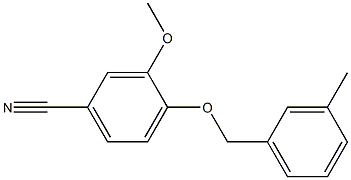 3-methoxy-4-[(3-methylphenyl)methoxy]benzonitrile