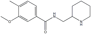 3-methoxy-4-methyl-N-(piperidin-2-ylmethyl)benzamide