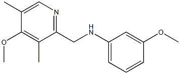 3-methoxy-N-[(4-methoxy-3,5-dimethylpyridin-2-yl)methyl]aniline Structure