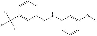 3-methoxy-N-{[3-(trifluoromethyl)phenyl]methyl}aniline Structure