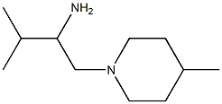 3-methyl-1-(4-methylpiperidin-1-yl)butan-2-amine|