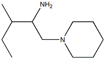 3-methyl-1-(piperidin-1-yl)pentan-2-amine Structure