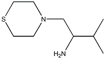 3-methyl-1-(thiomorpholin-4-yl)butan-2-amine,,结构式