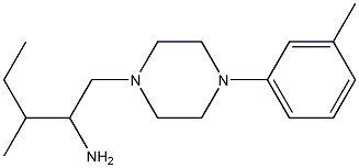 3-methyl-1-[4-(3-methylphenyl)piperazin-1-yl]pentan-2-amine