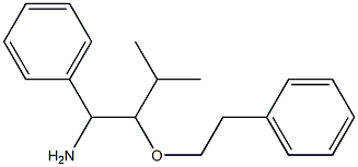 3-methyl-1-phenyl-2-(2-phenylethoxy)butan-1-amine Structure