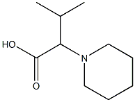 3-methyl-2-(piperidin-1-yl)butanoic acid 结构式