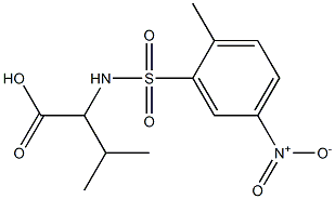  3-methyl-2-[(2-methyl-5-nitrobenzene)sulfonamido]butanoic acid