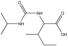 3-methyl-2-[(propan-2-ylcarbamoyl)amino]pentanoic acid Structure