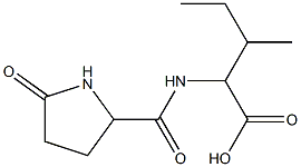 3-methyl-2-{[(5-oxopyrrolidin-2-yl)carbonyl]amino}pentanoic acid Structure