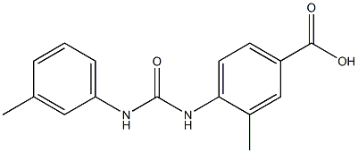 3-methyl-4-({[(3-methylphenyl)amino]carbonyl}amino)benzoic acid