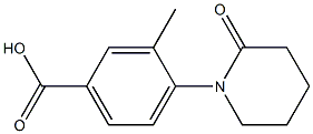 3-methyl-4-(2-oxopiperidin-1-yl)benzoic acid,,结构式