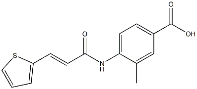 3-methyl-4-{[(2E)-3-thien-2-ylprop-2-enoyl]amino}benzoic acid