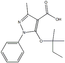 3-methyl-5-[(2-methylbutan-2-yl)oxy]-1-phenyl-1H-pyrazole-4-carboxylic acid