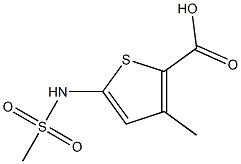 3-methyl-5-[(methylsulfonyl)amino]thiophene-2-carboxylic acid|