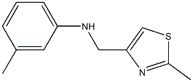 3-methyl-N-[(2-methyl-1,3-thiazol-4-yl)methyl]aniline Struktur