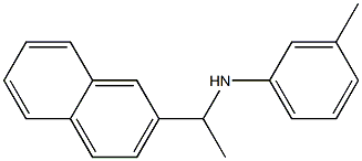 3-methyl-N-[1-(naphthalen-2-yl)ethyl]aniline Struktur