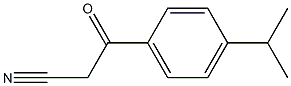 3-oxo-3-[4-(propan-2-yl)phenyl]propanenitrile 化学構造式