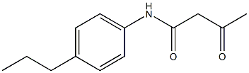 3-oxo-N-(4-propylphenyl)butanamide 结构式