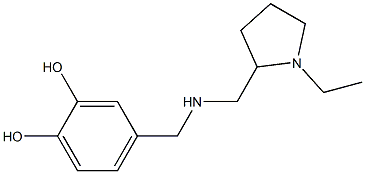 4-({[(1-ethylpyrrolidin-2-yl)methyl]amino}methyl)benzene-1,2-diol Structure