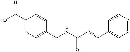  4-({[(2E)-3-phenylprop-2-enoyl]amino}methyl)benzoic acid