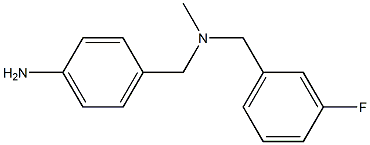 4-({[(3-fluorophenyl)methyl](methyl)amino}methyl)aniline,,结构式