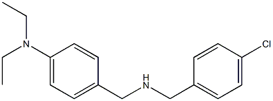 4-({[(4-chlorophenyl)methyl]amino}methyl)-N,N-diethylaniline,,结构式