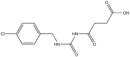 4-({[(4-chlorophenyl)methyl]carbamoyl}amino)-4-oxobutanoic acid Structure