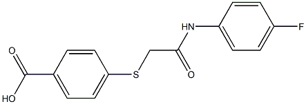 4-({[(4-fluorophenyl)carbamoyl]methyl}sulfanyl)benzoic acid