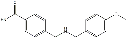4-({[(4-methoxyphenyl)methyl]amino}methyl)-N-methylbenzamide 化学構造式