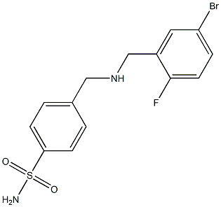 4-({[(5-bromo-2-fluorophenyl)methyl]amino}methyl)benzene-1-sulfonamide