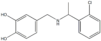 4-({[1-(2-chlorophenyl)ethyl]amino}methyl)benzene-1,2-diol Structure