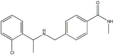 4-({[1-(2-chlorophenyl)ethyl]amino}methyl)-N-methylbenzamide,,结构式