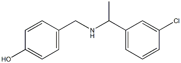 4-({[1-(3-chlorophenyl)ethyl]amino}methyl)phenol Structure