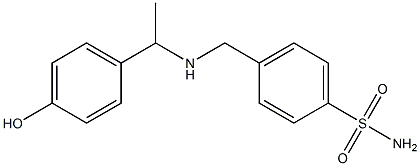 4-({[1-(4-hydroxyphenyl)ethyl]amino}methyl)benzene-1-sulfonamide 结构式