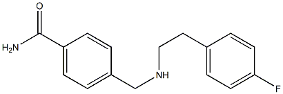 4-({[2-(4-fluorophenyl)ethyl]amino}methyl)benzamide,,结构式