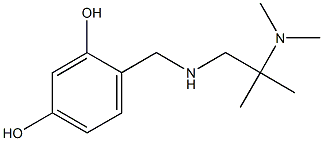 4-({[2-(dimethylamino)-2-methylpropyl]amino}methyl)benzene-1,3-diol Structure