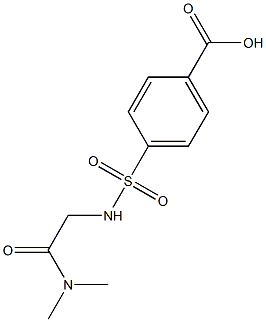 4-({[2-(dimethylamino)-2-oxoethyl]amino}sulfonyl)benzoic acid 结构式