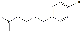 4-({[2-(dimethylamino)ethyl]amino}methyl)phenol,,结构式