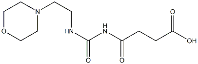 4-({[2-(morpholin-4-yl)ethyl]carbamoyl}amino)-4-oxobutanoic acid 结构式