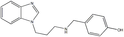 4-({[3-(1H-1,3-benzodiazol-1-yl)propyl]amino}methyl)phenol Struktur