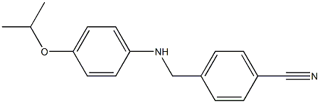 4-({[4-(propan-2-yloxy)phenyl]amino}methyl)benzonitrile 结构式