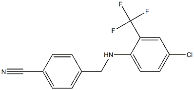  4-({[4-chloro-2-(trifluoromethyl)phenyl]amino}methyl)benzonitrile